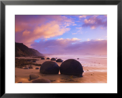 Moeraki Boulders, Moeraki, Otago, South Island, New Zealand, Pacific by Jochen Schlenker Pricing Limited Edition Print image