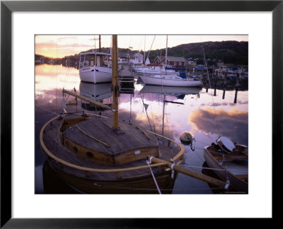Sundown Over South Harbour, Hamburgsund, Bohuslan, Sweden, Scandinavia, Europe by Kim Hart Pricing Limited Edition Print image