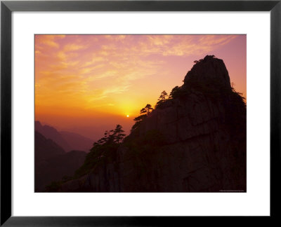 Sunset, Rong Cheng Peak, Huang Shan (Yellow Mountain), Anhui Province, China by Jochen Schlenker Pricing Limited Edition Print image