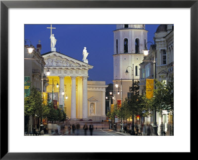 Gedimino Bell Tower And Cathedral, Vilnius, Lithuania by Peter Adams Pricing Limited Edition Print image