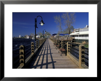 Water Street Walkway Along Cape Fear River, Wilmington, North Carolina by Walter Bibikow Pricing Limited Edition Print image