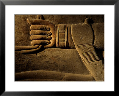 Clasped Hand Of The Official Khudu-Khaf In Cemetery Near Giza, Old Kingdom, Egypt by Kenneth Garrett Pricing Limited Edition Print image