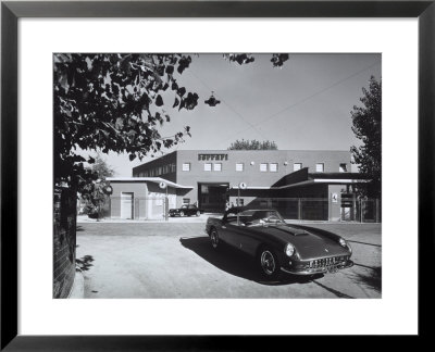 Entrance And Facade Of The Ferrari Factory In Maranello by A. Villani Pricing Limited Edition Print image