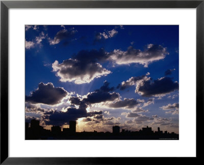 City Skyline Beneath Dark Clouds, Havana, Cuba by Rick Gerharter Pricing Limited Edition Print image
