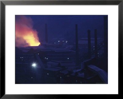 Europe: Steel Plant In Europe, Dusk by Brimberg & Coulson Pricing Limited Edition Print image
