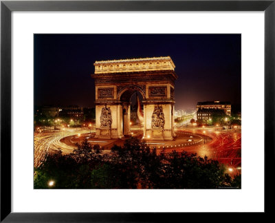 Arc De Triomphe In Place De L'etoile At Night by Eliot Elisofon Pricing Limited Edition Print image