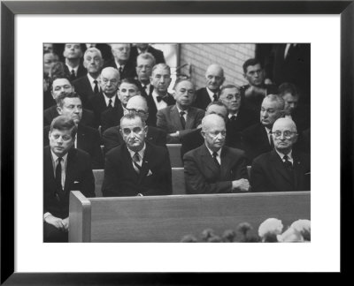 John F. Kennedy At Samuel Rayburn's Funeral by Michael Rougier Pricing Limited Edition Print image