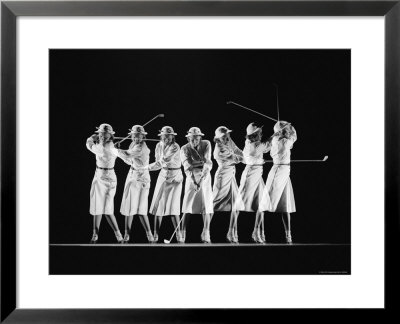 Multiple Image Of Woman's Golf Swing by Gjon Mili Pricing Limited Edition Print image