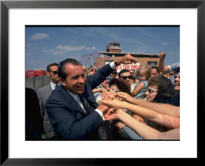 Presidential Candidate Richard Nixon On The Campaign Trail by Arthur Schatz Pricing Limited Edition Print image