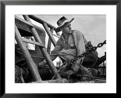 Oil Field Worker by Carl Mydans Pricing Limited Edition Print image