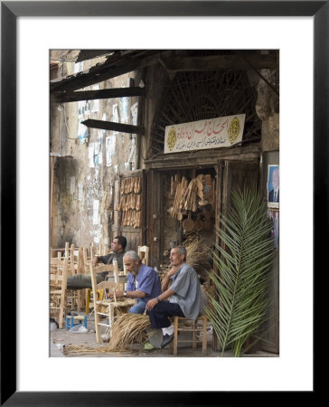 Men Working In Craft Shop, Tripoli, Lebanon, Middle East by Christian Kober Pricing Limited Edition Print image
