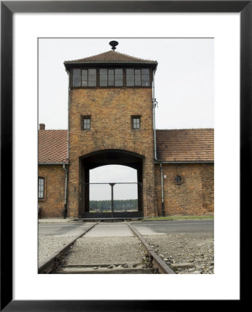 The Rail Entry Where All Prisoners Came, Auschwitz Second Concentration Camp At Birkenau, Poland by R H Productions Pricing Limited Edition Print image