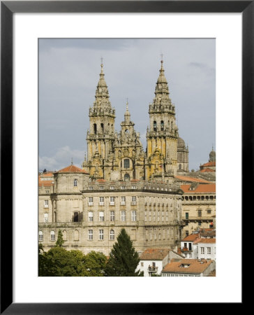 Santiago Cathedral With The Palace Of Raxoi In Foreground, Santiago De Compostela, Spain by R H Productions Pricing Limited Edition Print image