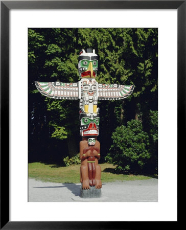 Totem In Stanley Park, Vancouver, British Columbia, Canada by Robert Harding Pricing Limited Edition Print image
