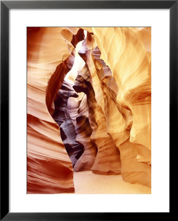 Coloured Rock In Waves Formation In Upper Antelope Canyon, Slot Canyon, Page, Arizona, Usa by Roy Rainford Pricing Limited Edition Print image