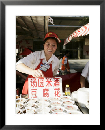 Food Vendor In Wangfujing Snak Road, Wangfujing Dajie Shopping District, Beijing (Peking), China by Angelo Cavalli Pricing Limited Edition Print image