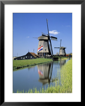 Windmills Near Amsterdam, Holland by Gavin Hellier Pricing Limited Edition Print image