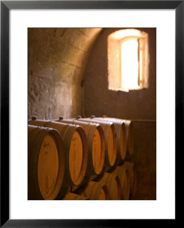 Niebaum-Coppola Estate Winery Wine Cellar, Rutherford, Napa Valley, California by Walter Bibikow Pricing Limited Edition Print image