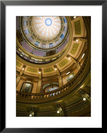 Interior Of The Dome, State Capitol, Lansing, Michigan by Walter Bibikow Pricing Limited Edition Print image