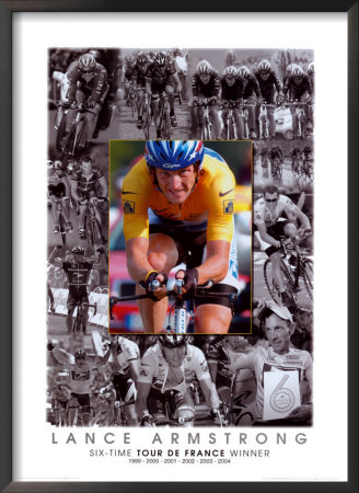 Tour De France 2004 - Lance Armstrong, Six-Time Tour De France Winner by Graham Watson Pricing Limited Edition Print image