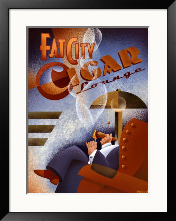 Fat City Cigar Lounge by Michael L. Kungl Pricing Limited Edition Print image