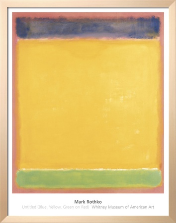 Untitled (Blue, Yellow, Green On Red), 1954 by Mark Rothko Pricing Limited Edition Print image