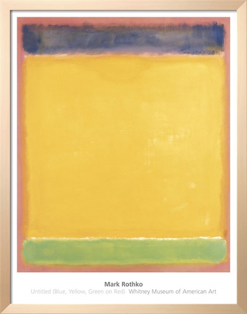 Untitled (Blue, Yellow, Green On Red), 1954 by Mark Rothko Pricing Limited Edition Print image