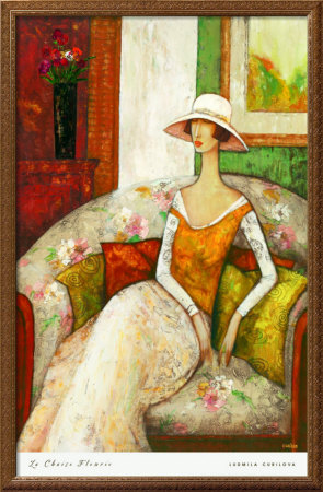 La Chaise Fleurie by Ludmila Curilova Pricing Limited Edition Print image
