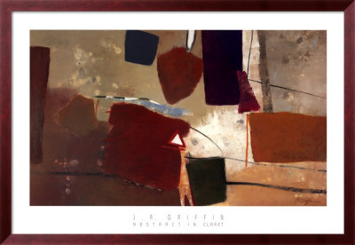 Abstract In Claret by J. R. Griffin Pricing Limited Edition Print image