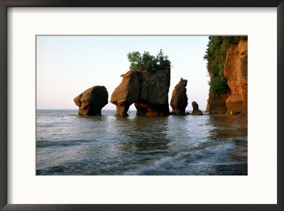 Rock Formations Dot The Coastline Of Rocks Provincial Park by James P. Blair Pricing Limited Edition Print image