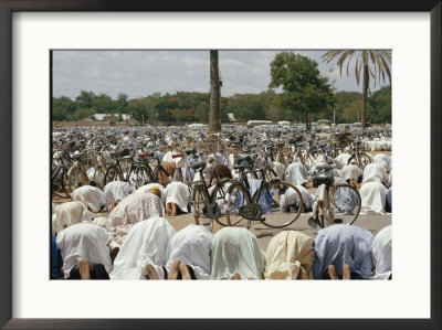 Friday Worshippers At The Mosque In Kano by Robert Sisson Pricing Limited Edition Print image
