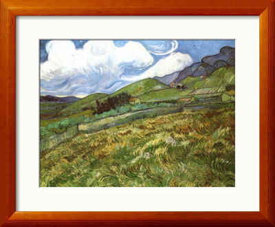 Oat Field With Mountains by Vincent Van Gogh Pricing Limited Edition Print image