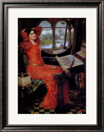Lady Of Shalott, C.1916 by John William Waterhouse Pricing Limited Edition Print image