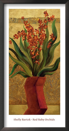 Red Baby Orchids by Miroslav Bartak Pricing Limited Edition Print image