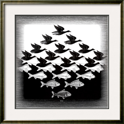 Sky And Water by M. C. Escher Pricing Limited Edition Print image