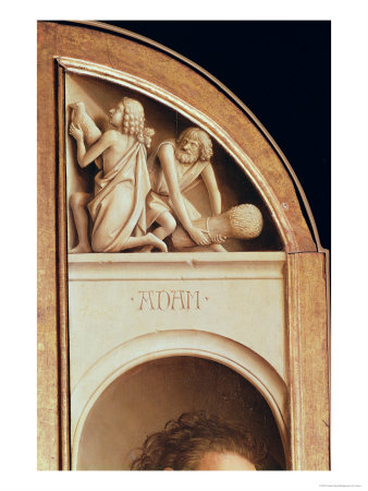 The Offerings Of Cain And Abel, Interior Of Left Hand Wing Of The Ghent Altarpiece, 1432 by Hubert Eyck Pricing Limited Edition Print image