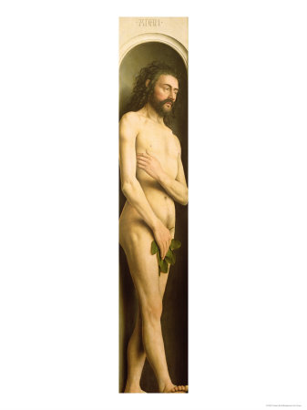 Adam, From The Left Wing Of The Ghent Altarpiece, 1432 by Hubert Eyck Pricing Limited Edition Print image