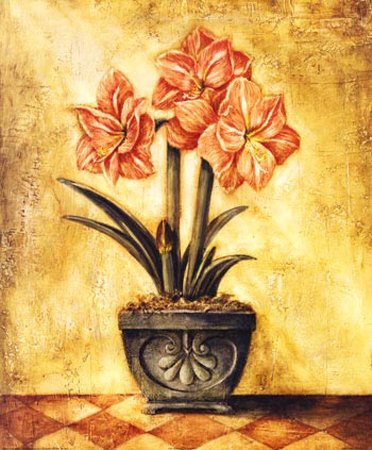 Pink Amaryllis by Tina Chaden Pricing Limited Edition Print image
