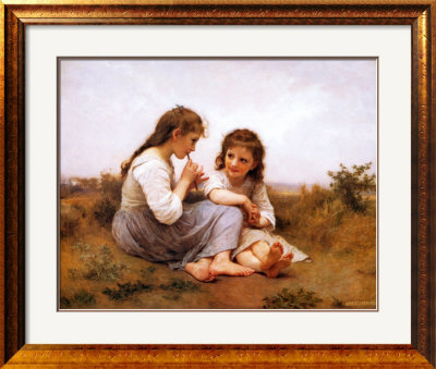 Two Girls by William Adolphe Bouguereau Pricing Limited Edition Print image