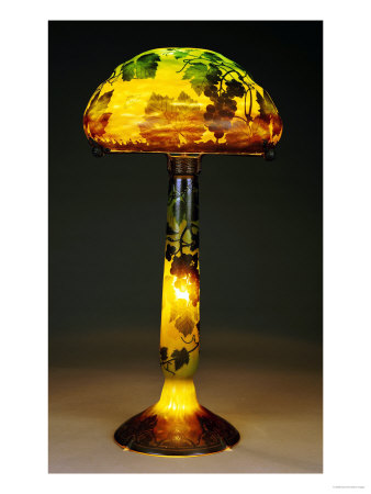 A Daum Carved And Acid-Etched Table Lamp by Daum Pricing Limited Edition Print image
