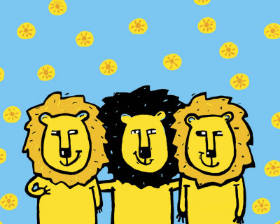 Lions by Andree Prigent Pricing Limited Edition Print image