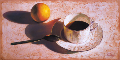 Cofffee And A Pear by Tania Darashkevich Pricing Limited Edition Print image
