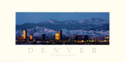 Denver Mountains Evening by Jerry Driendl Pricing Limited Edition Print image