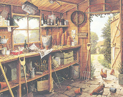Garden Shed by Daryl Davies Pricing Limited Edition Print image