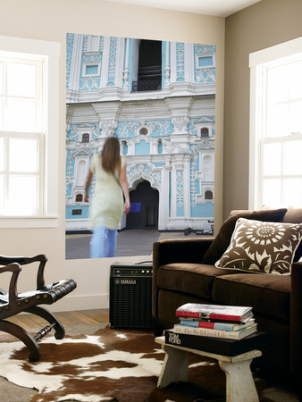 Woman Walking Towards Bell Tower At St Sophia's Cathedral, Kiev, Ukraine (Mr) by Ian Trower Pricing Limited Edition Print image