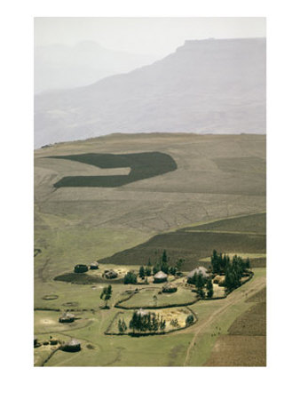 An Elevated View Of A Village In Ethiopia by James P. Blair Pricing Limited Edition Print image