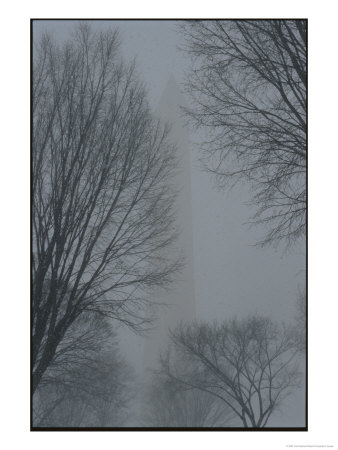 The Washington Monument In The Snow by Todd Gipstein Pricing Limited Edition Print image