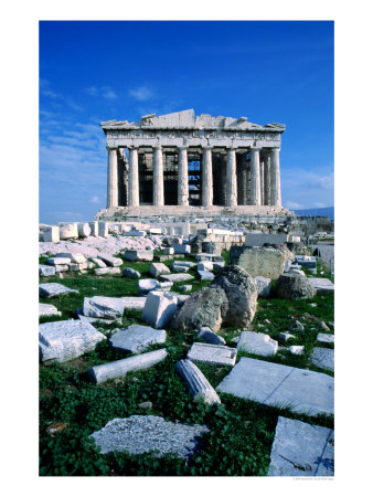 Parthenon At Acropolis (Sacred Rock), Athens, Greece by Izzet Keribar Pricing Limited Edition Print image