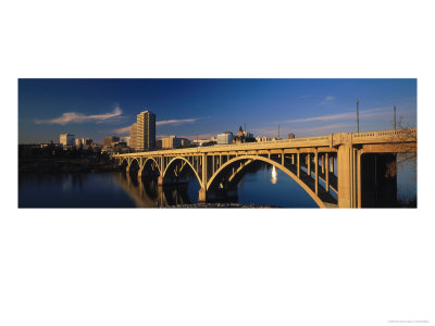 Broadway Bridge, Saskatoon, Saskatchewan by Walter Bibikow Pricing Limited Edition Print image