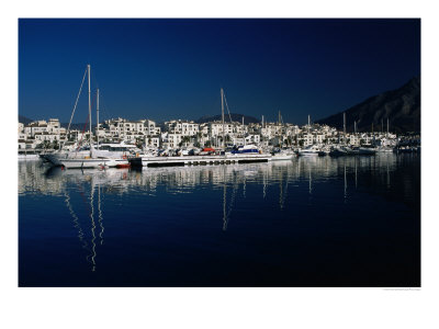 Boats In Marina, Puerto Banus, Costa Del Sol, Malaga, Spain by Neil Setchfield Pricing Limited Edition Print image